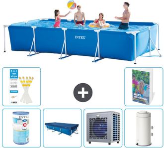 Intex Piscina Con Estructura Rectangular - 450x220x84 Cm - 7-piezas S38