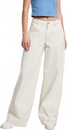 Hidden Jeans Nori Wide Leg Jean In Ecru