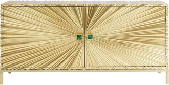 Kare Design Aparador de 2 puertas, oro retro