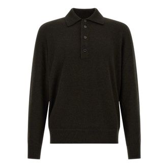 Ermenegildo Zegna Maglia Polo Manica Lunga - - Tops - Uomo - Marrone - L
