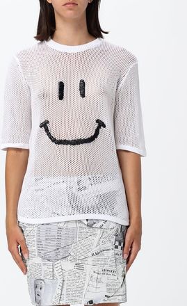 Moschino Maglia girocollo in cotone con smile