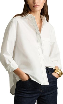 Reiss Sofia Stab Stitch Shirt