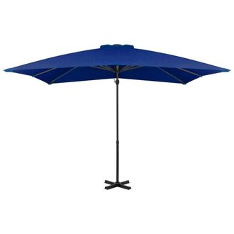 Berkfield Home Cantilever Umbrella with Aluminium Pole Azure Blue 250x250 cm