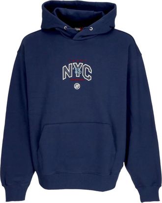 Tommy Hilfiger Game Day Logo Hoodie Donker Inkt - Heren - Hoodies - Blauw - L - Katoen - Hoodies & sweatvesten