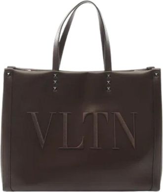 Valentino Pre-owned Tote Bags, female, Brown, Size: ONE SIZE Pre-owned Leather shoulder-bags