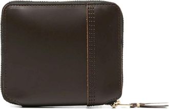 Comme Des Gar&ccedil;ons Triple Stitch Wallet - Heren - Portefeuilles - Bruin - ONE Size - Leer - Accessoires