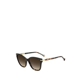 Carolina Herrera Sunglasses, female, Brown, Size: 55 MM Cat Eye Sunglasses