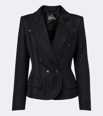 Vivienne Westwood Georgia striped virgin wool blazer