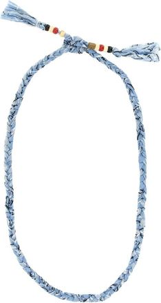 Alanui Bandana Ketting - Dames - Kettingen - Blauw - ONE Size - Katoen - Accessoires