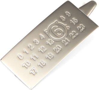 Maison Margiela Logo Pin Hair Accessories Silver