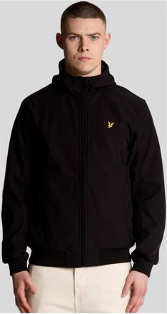 Lyle & Scott Jassen Mesh Achter Softshell Jas - Heren - Zomerjassen - Zwart - XL - Jassen