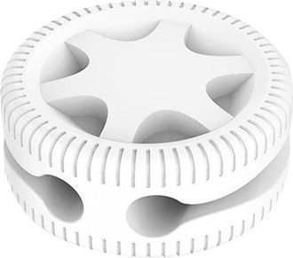 No Brand Clips Para Sujetar Cables - Organizadores De Cables - Organizaci&oacute;n De Escritorio - Ranuras Dobles - 6 Piezas - Blanco