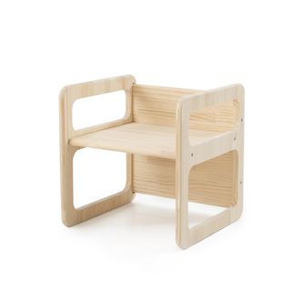 Really Nice Things Set 3 sillas madera pino en color natural Montessori