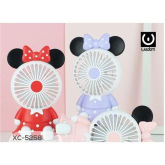 Trade Shop Trade Shop - Mini Ventilatore Portatile Batteria Ricaricabile Usb A Forma Di Topolina Xc-5258