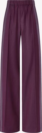 Serena Bute Wool Straight Leg Jogger - Plum