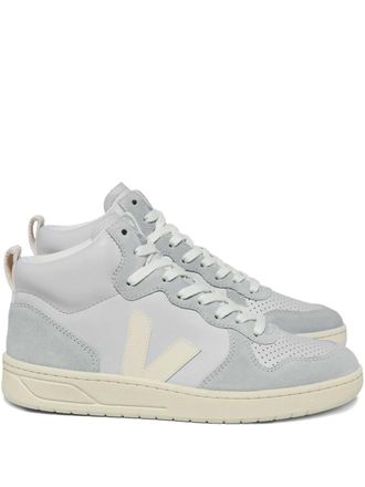 Veja V-15 leren sneakers - Grijs