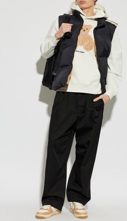 Palm Angels Hoodie, Mens, White