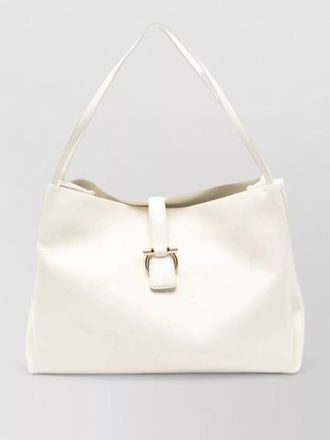 Ferragamo medium shoulder bag buckle detail handle