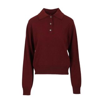 Maison Margiela Polo - female - Maison Margiela - Polo Shirts - Red - M - Tops