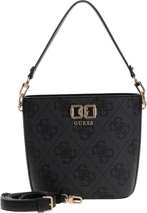 Guess Karnilla Logo Bucket - Dames - Schoudertassen - Grijs - ONE Size - Tassen