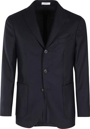 Boglioli Stijlvol Toppa Shirt - Heren - Blazers - Blauw - S - Wol - Jassen