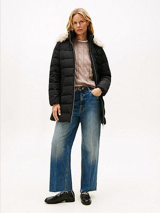 Tommy Hilfiger Abrigo acolchado con capucha