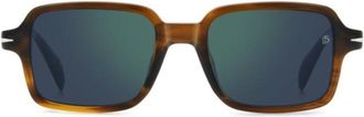 David Beckham Db 1179/S Rectangular Tortoiseshell Sunglasses