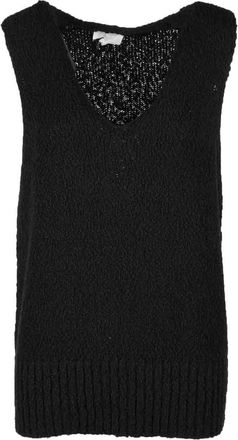 Elvine Black V-Neck Cotton Vest