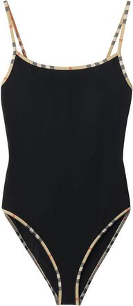 Burberry Swimsuit With Checked Finishes