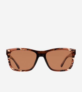 Cole Haan Mens Camo Gradient Modified Rectangle Sunglasses - Brown