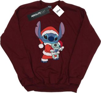 Disney Heren Lilo en Stitch Kerst Sweatshirt (Bourgondi&euml;)