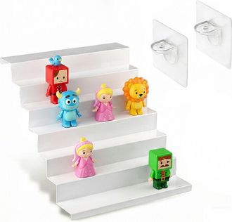 Relaxdays Relaxdays Tonies shelf for 50 figures, metal, magnetic, HxWxD: 28 x 34 x 35 cm, standing rack, white