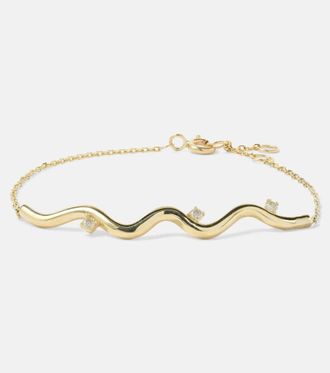 Stone and Strand Harbor Lights 10kt gold bracelet with diamonds