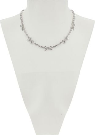 Self Portrait Crystal Bow Necklace
