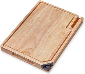 Tag Cutting Board W Phne Hldr & Shrpnr Natural Steel Everyday in Brown at Nordstrom