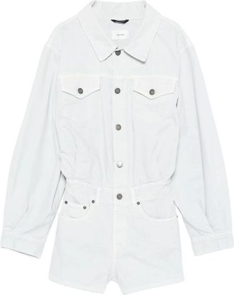 Haikure Button-fastening Playsuit