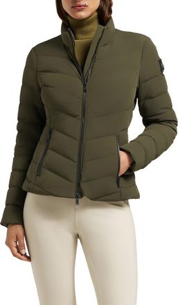 Moose Knuckles Elora Water Repellent 800 Fill Power Down Jacket in Dark Olive at Nordstrom, Size X-Large