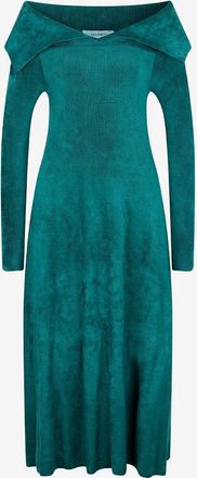 Antonino Valenti Schulterfreies Chenille-Midikleid Tina