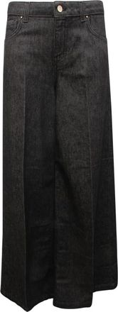 Relish Linda Wide Jeans - Dames - Loose Fit Jeans - Zwart - W30 - Denim - Jeans