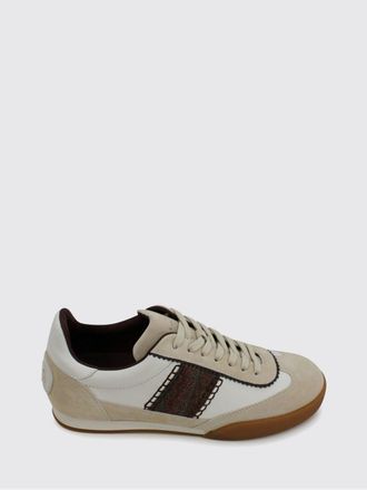 Etro Paisley Coated Leather and Cotton Sneakers