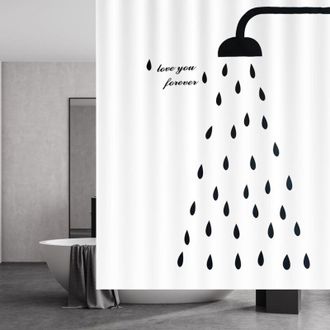 OEM Cortina De Ducha De 180 X 200 Cm, De Secado R&aacute;pido, Resistente Al Moho, Impermeable Y Lavable - Crezuo