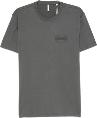 Sunflower Grijze Katoenen Crew Neck T-shirt - Heren - T-shirts - Grijs - XL - Katoen - Tops
