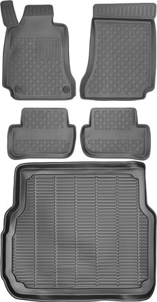 OEM Juego De Alfombrillas Para Coche Y Maletero Para Mercedes Clase C Iii S204 Familiar (2007-2014)