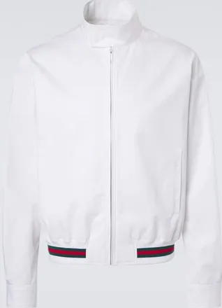 Gucci Web Stripe cotton twill jacket