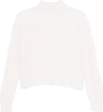 Max Mara Ribbed Mock-neck Sweater