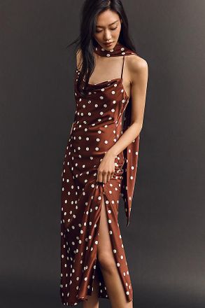 Maeve Scarf Midi Slip Dress