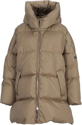 Lempelius hooded down coat - Brown