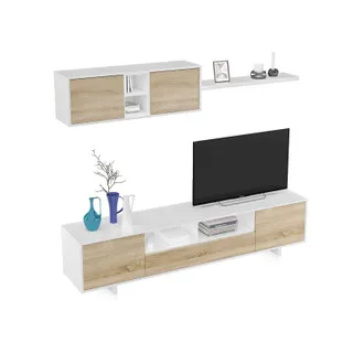 HOGAR 24 Hogar24 - Mueble Sal&oacute;n Belus Estilo N&oacute;rdico 200x41 Cm
