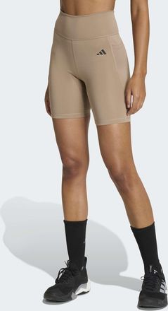 adidas Shorts ADIDAS PERFORMANCE OPT ESS ST 7IN, Damen, Gr. XL, N-Gr, chalky braun, Interlock, Obermaterial: 85% Polyester, 15% Elasthan, Hosen Shorts