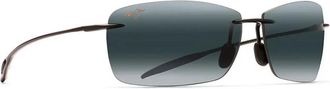 Maui Jim Lighthouse Zonnebril - Heren - Zonnebrillen - Zwart - 63 MM - Accessoires